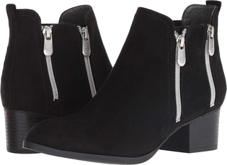 Adrienne Vittadini Women's Ravi Suede Ankle Boots Black Size 11 M