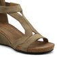 Adrienne Vittadini Women's Thayer Wedge Sandal Shoes Brown Size 7.5 M