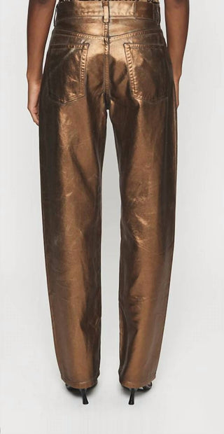 6397 - Women's Coated Pitched Baggy Jean