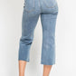Judy Blue - High Waist Wide Leg Crop Distressing Jean