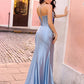 Nox Anabel - Satin Corset Cowl Neckline Maxi Dress