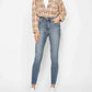 Judy Blue - Full Size Tummy Control Contrast Wash Skinny Jeans