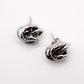 Italian Silver Floral Earrings