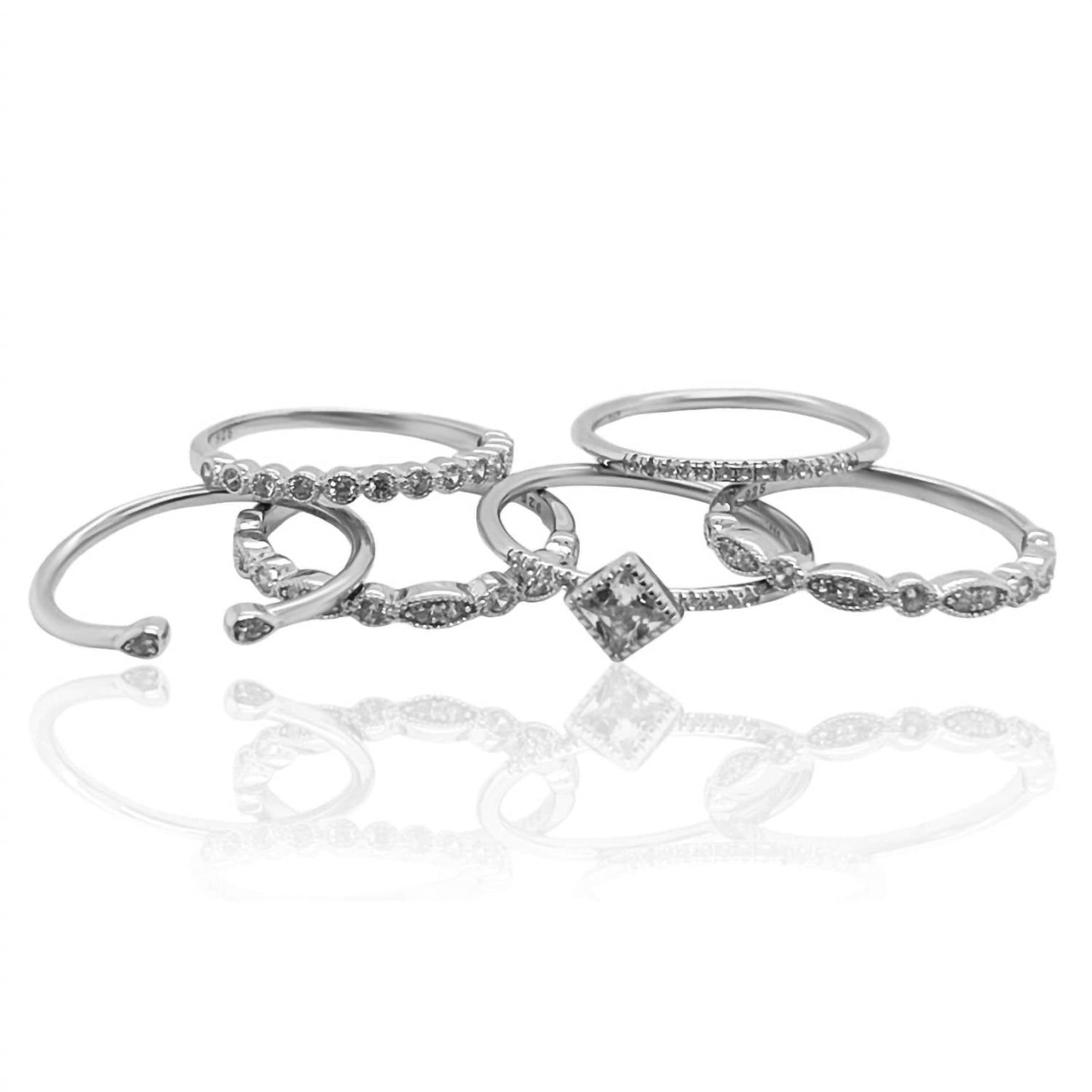 Allyanna Gifts - Women's Marbella Stackable Ring Set