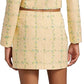 Amanda Uprichard - Perth Check Tweed Miniskirt