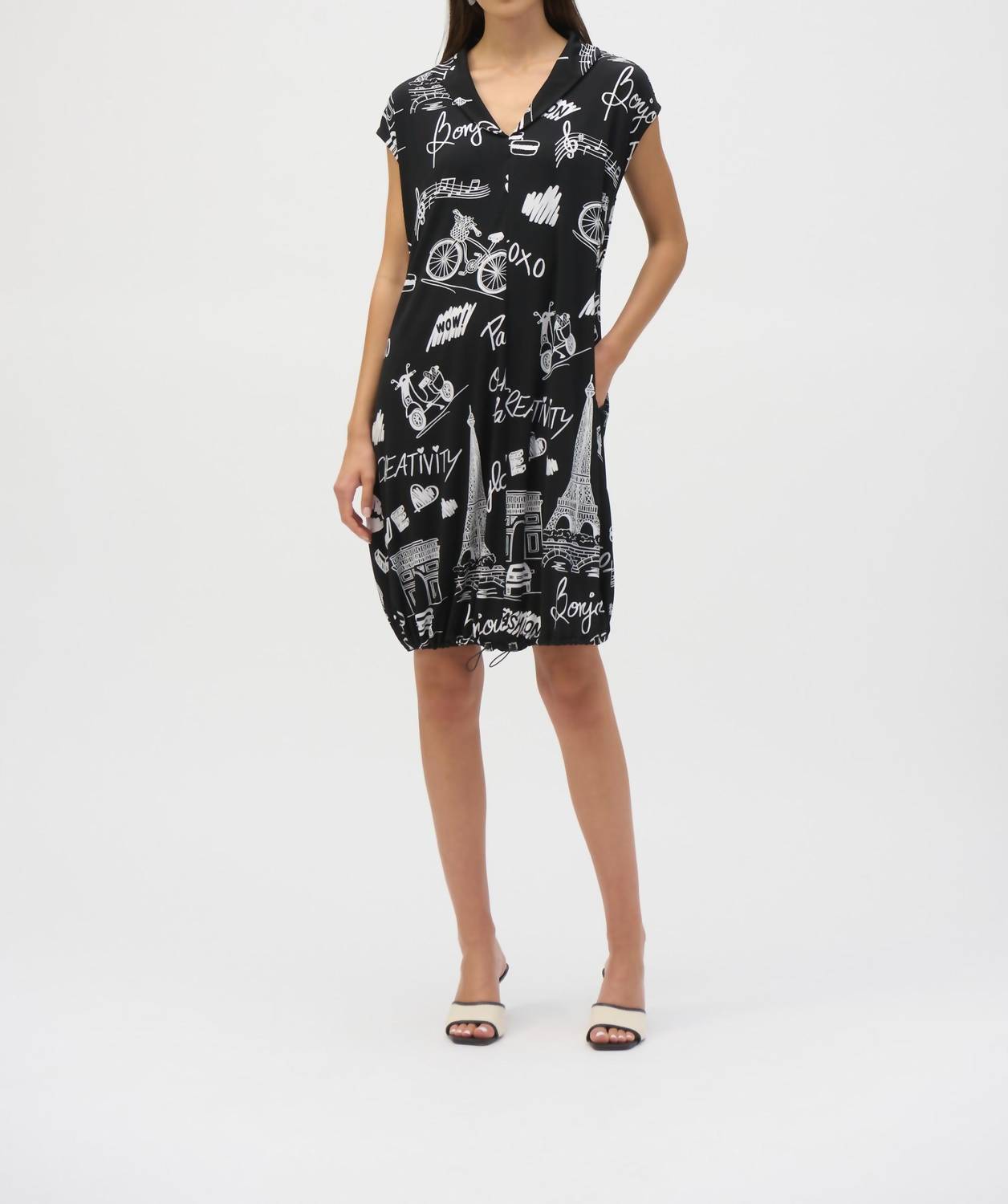 Joseph Ribkoff - Women's Conversational Cocoon Dress