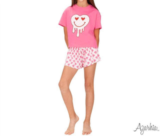 Azarhia - Glitter Heart Boxy Tee