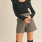&Merci - Ruffled Sweater Top