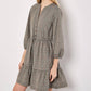 Apricot - HERITAGE CHECK RUFFLE HEM MINI DRESS