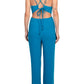 Aidan Mattox - Spaghetti Strap Cutout Tie Back Jumpsuit
