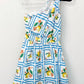Meet Me In Santorini - Lemondae Bliss Printed One Shoulder Mini Dress