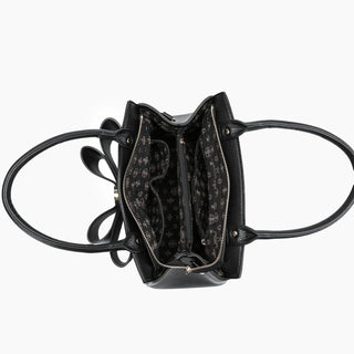 Like Dreams - Women's Poppy Bowtie Top Handle Satchel Bag