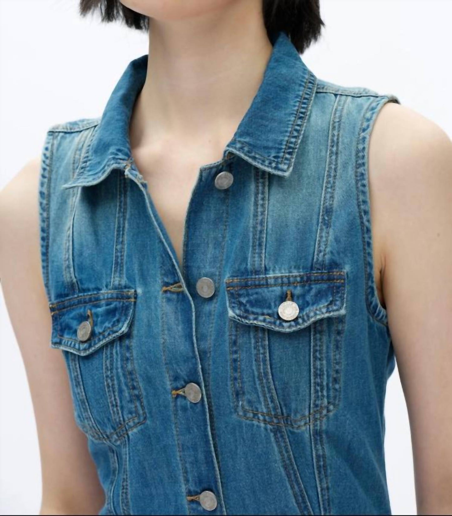 Bayeas - Julia Cardigan Relaxed Fit Denim Dress
