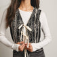 Forte Cashmere - Embroidered Front Tie Boho Vest
