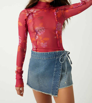 Free People - Charlie Printed Mesh Top