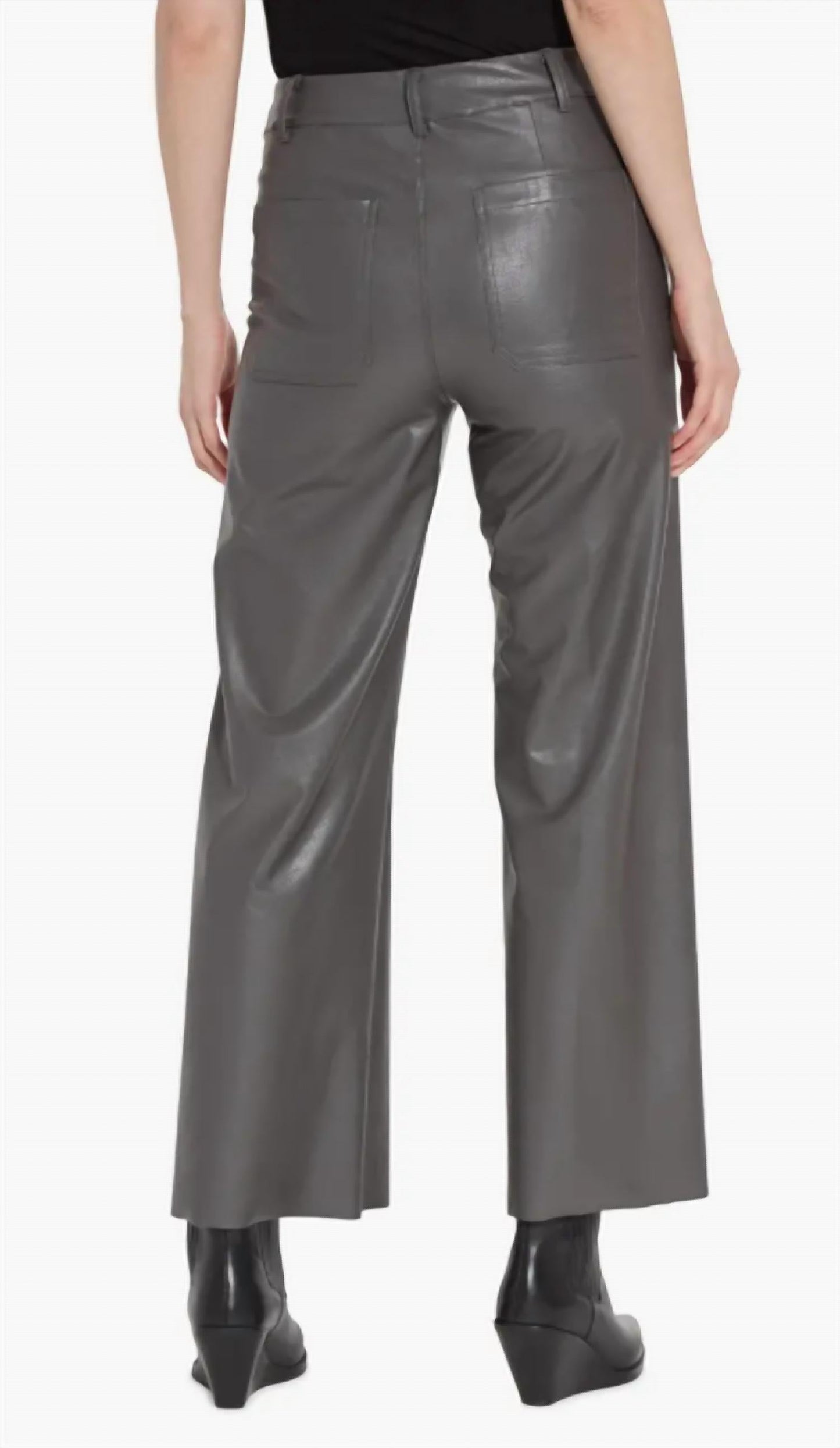 Lysse - Women's Vegan Leather Wide Leg