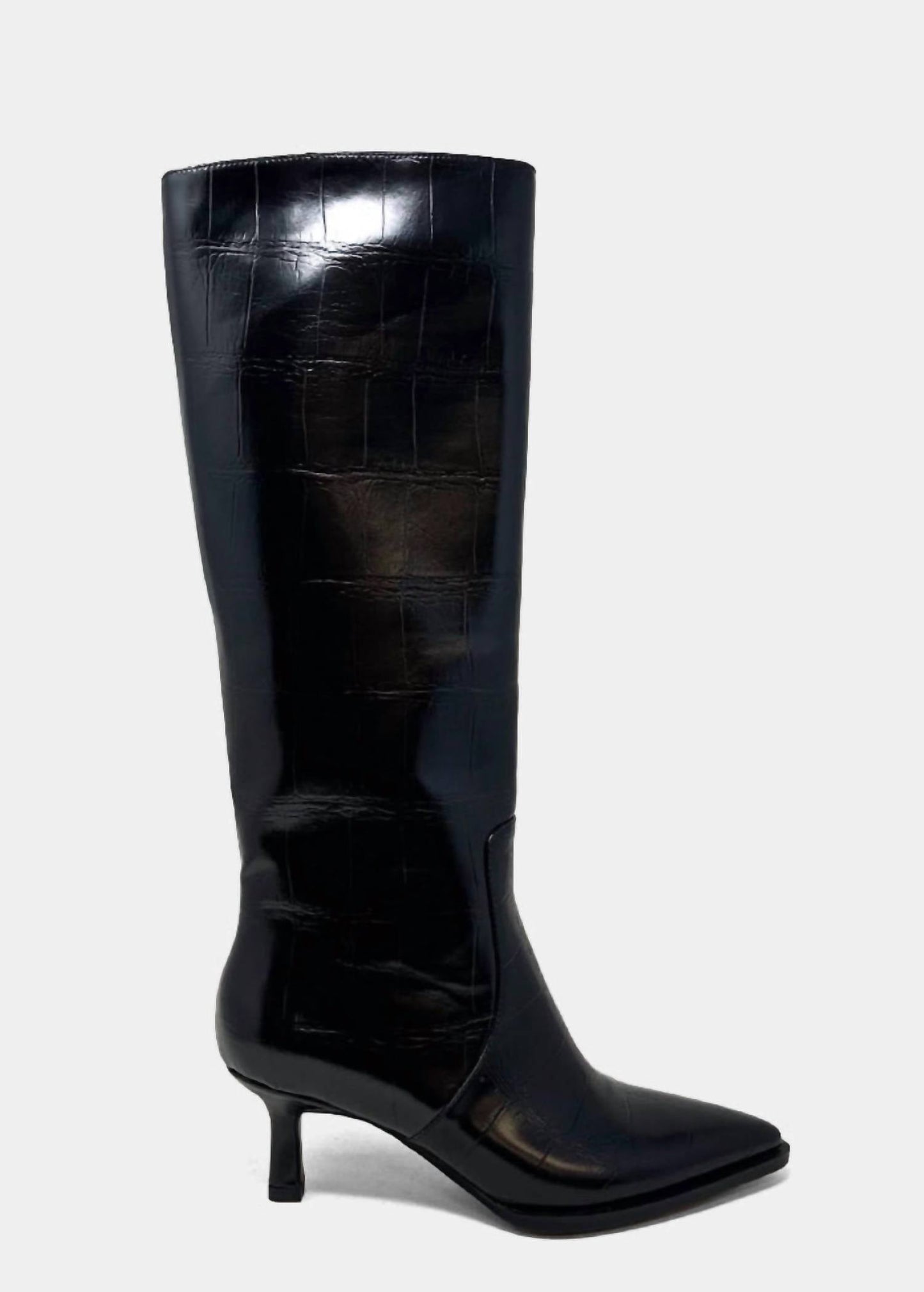 Shu Shop - Women's Vanessa Pointed Toe Knee High Kitten Boots