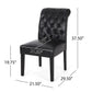 Broxton - Tuft Dining Rolltop Chairs With Button Tufted Backrest (Set of 2)