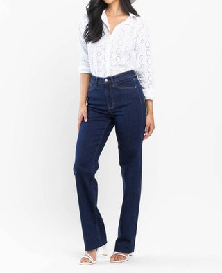 Judy Blue - High Waist Vintage & Back Darts Detail Straight Denim Jeans