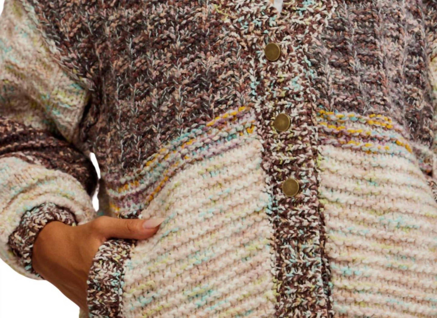 Free People - Isabella Colorblock Cardigan