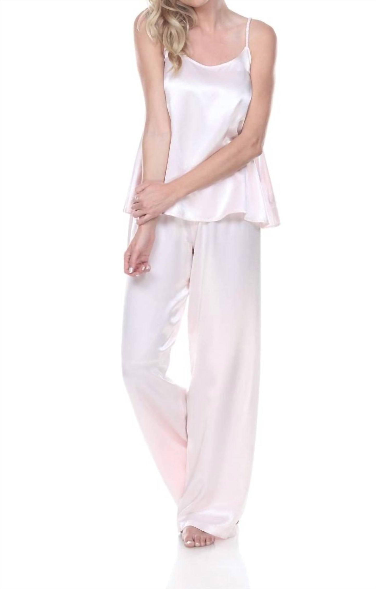 Pj Harlow - Daisy Satin Tank with Braided Straps & Elastic Back