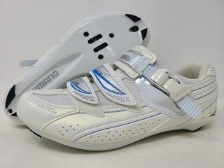 Shiimano Women's Sh Wr41 Cycling Shoe White/Blue Size 39 M Eu