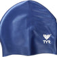 TYR 7-Pack Unisex Silicone Junior Racer Cap WhiteBlue Size Regular
