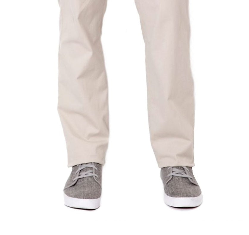 Nautica Men's Classic Fit Flat Front Lightweight Beacon Pants Beige Size 38X32