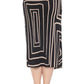 Joseph Ribkoff - Geometric Faux Wrap Midi Skirt
