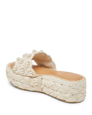 Dolce Vita - Women's Caper Raffia Platform Slide Sandal