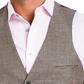 Bar III Men's Slim Fit Check Suit Separate Vest Brown