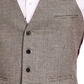 Bar III Men's Slim Fit Check Suit Separate Vest Brown