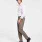 Bar III Men's Slim Fit Check Suit Separate Pants Brown