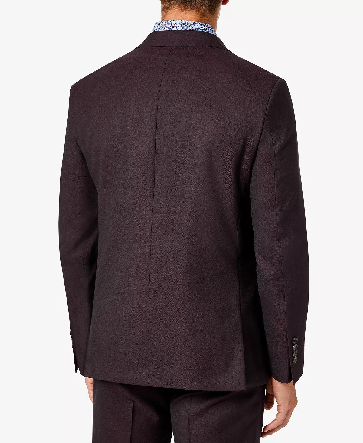 Tallia Men's Classic Fit Wool Suit Separate Jacket Red Size 38