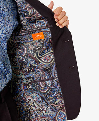 Tallia Men's Classic Fit Wool Suit Separate Jacket Red Size 38