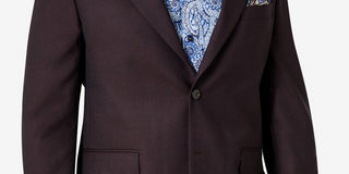 Tallia Men's Classic Fit Wool Suit Separate Jacket Red Size 42