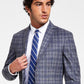 Bar III Men's Slim-Fit Gray Knit Blazer Gray Size 38