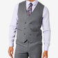 Tayion Collection Men's Classic Fit Wool Suit Vest Gray Size Medium