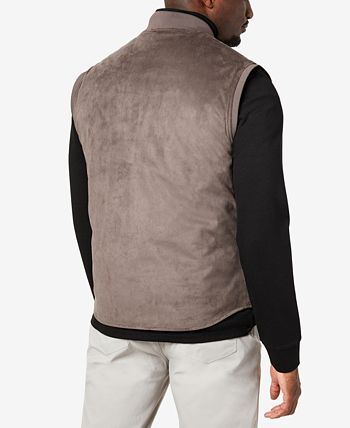 Kenneth Cole Men's Reversible Water Resistant Vest Brown Size Medium