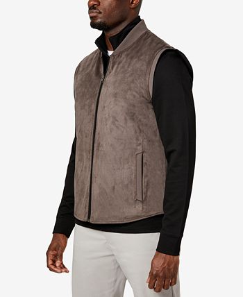 Kenneth Cole Men's Reversible Water Resistant Vest Brown Size Medium