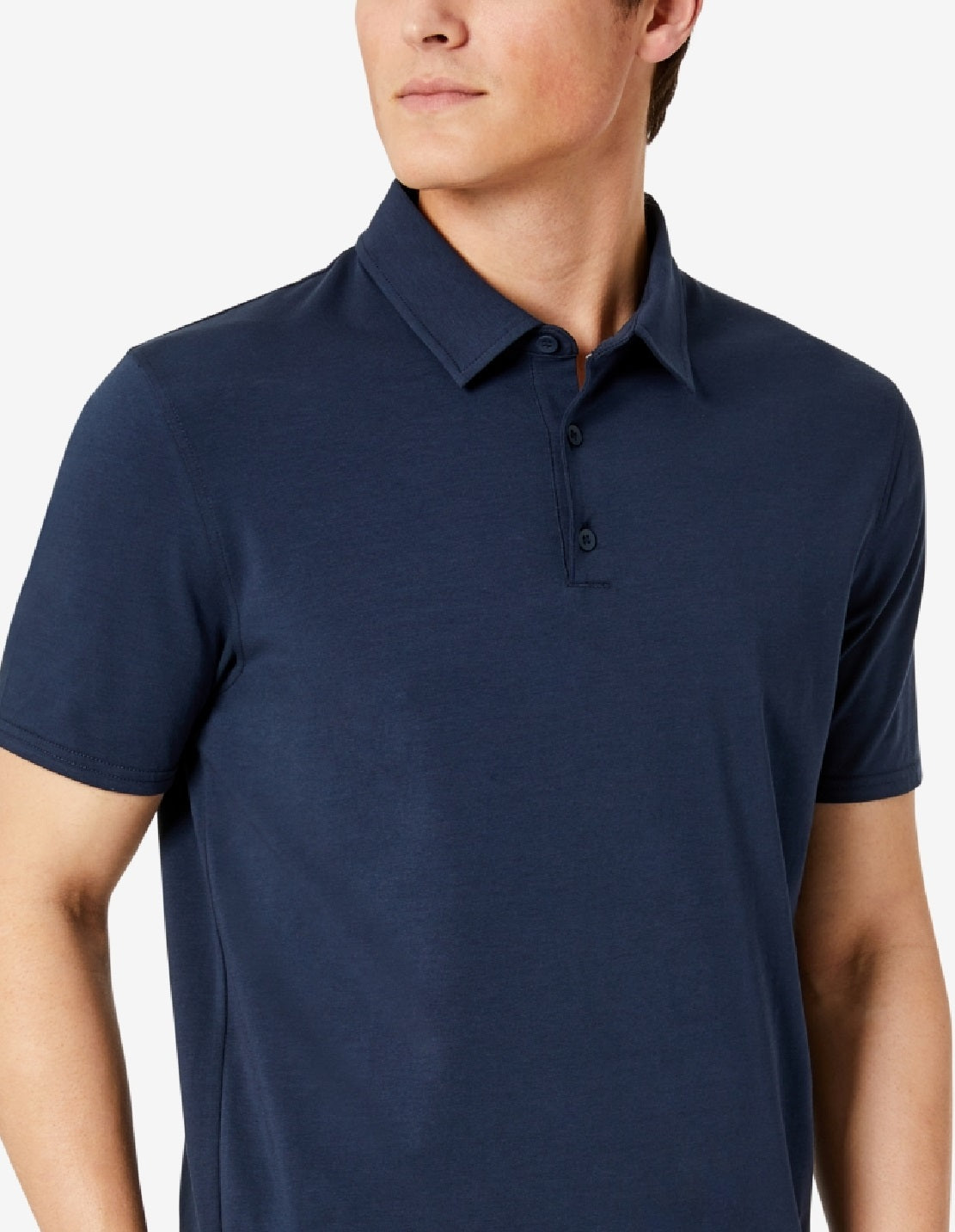 Kenneth Cole Men's Performance Button Polo Blue Size X-Large