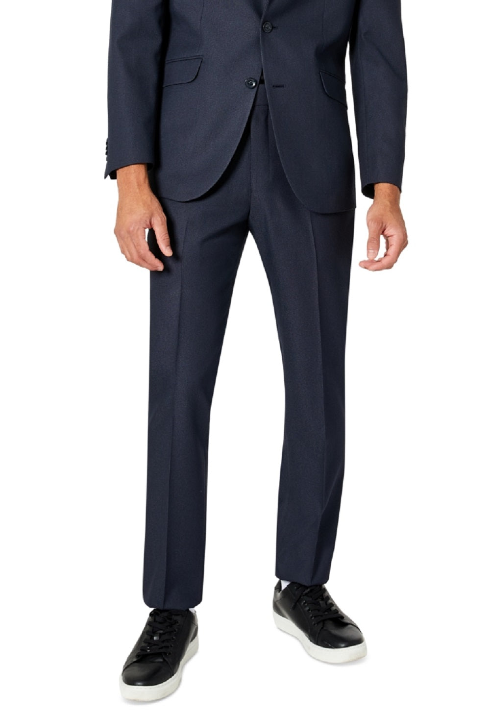 Kenneth Cole Reaction Men's Slim Fit Ready Flex Stretch Suit Blue Size 36