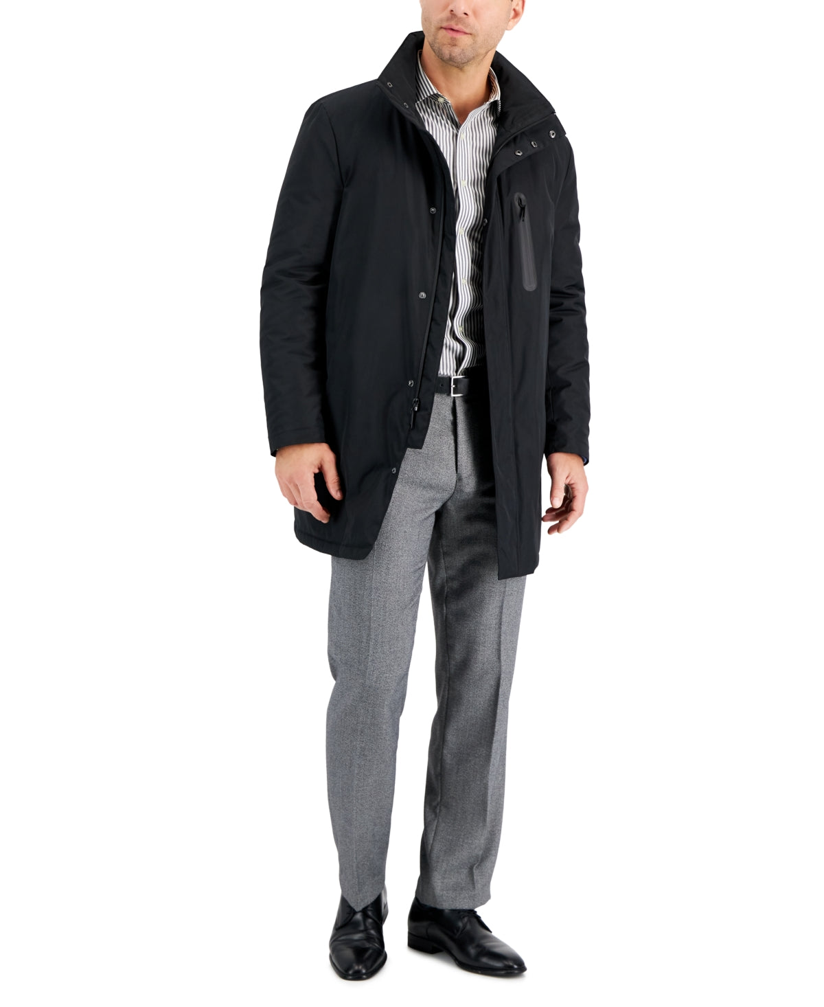 Calvin Klein Men's Slim Fit Extreme Raincoat Black Size 40