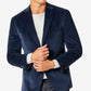 Michael Kors Men's Modern Fit Velvet Blazer Blue Size 44