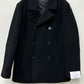 Kenneth Cole Reaction Men's Single-Breasted Classic Overcoat Black Size 36
