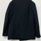 Kenneth Cole Reaction Men's Single-Breasted Classic Overcoat Black Size 36