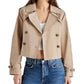 Steve Madden - Sirus Cropped Double-Breasted Trench Jacket