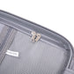 4-Piece PP Spinner Wheel Luggage Set with Cosmetic Case, Light Gray