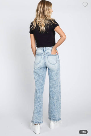 Petra153 - Super High Rise Stretch Straight Jeans