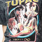 Bravado Junior's Cotton Tupac Boyfriend T-Shirt Black Size 50X45
